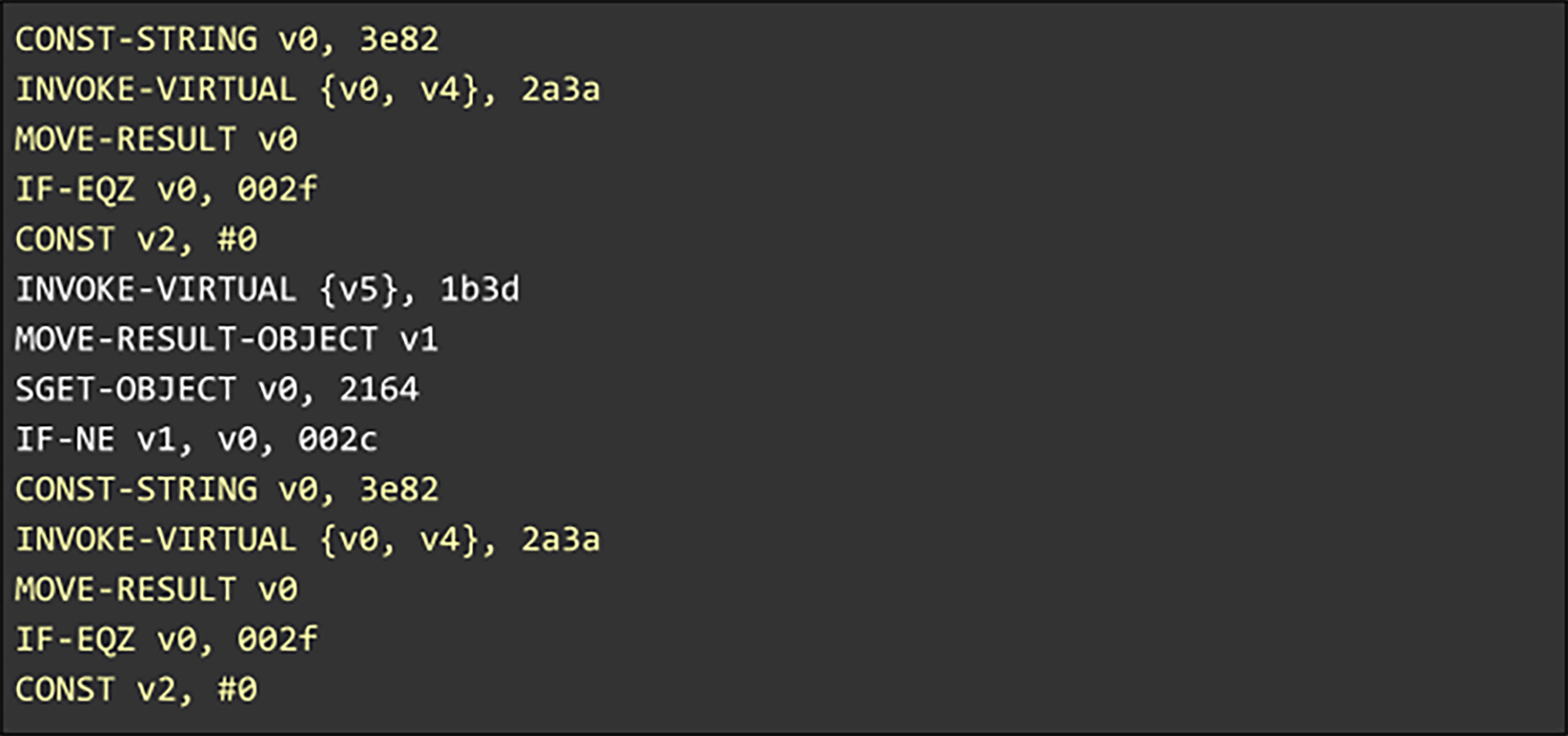 Grouping the code in this manner also further reduces distances by counting the number of logical units between repeating occurrences, as measured along the AST, instead of measuring the number of bytes.