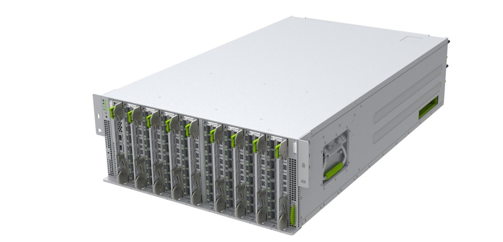 The Minipack2, Meta’s own modular network switch, developed in partnership with Broadcom