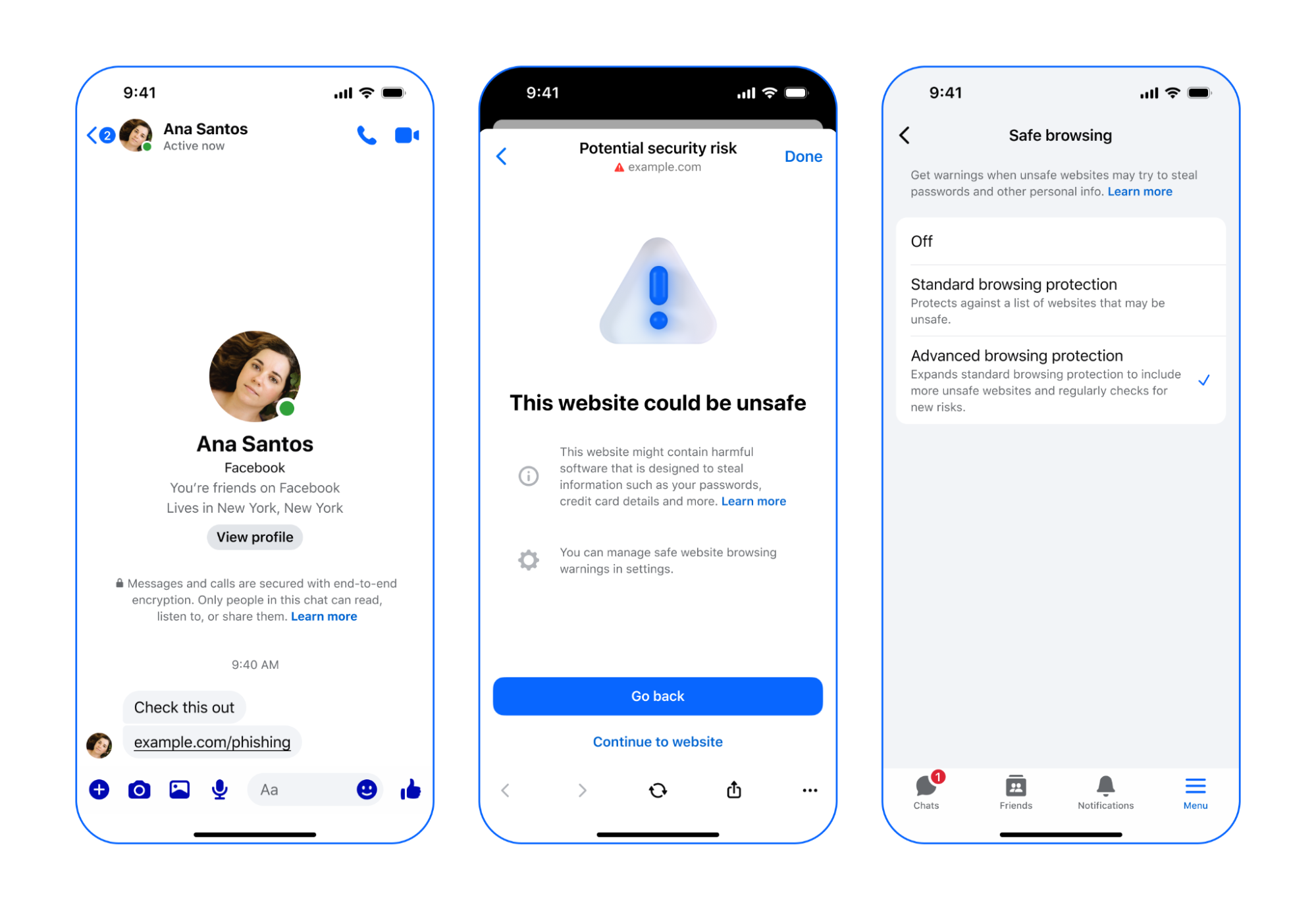 Messenger中高级浏览保护的工作原理